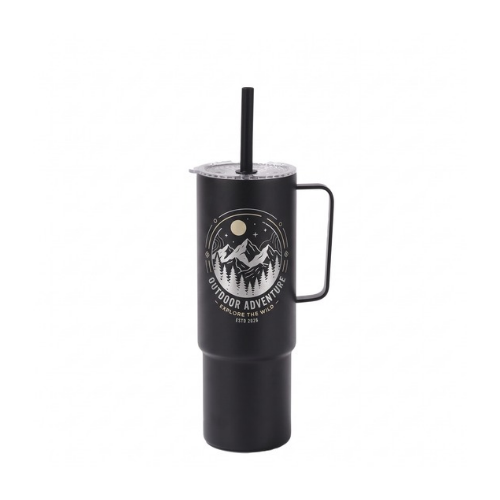 Custom Logo 32 oz Stainless Steel Insulated Tumbler with Leak-Resistant Lid